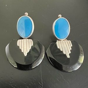 Art Deco Sterling Silver Earrings